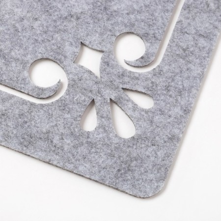 Napkin Decorative shade "Classic" color gray, 30x30 cm, 100% p/e, felt-2