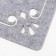 Napkin Decorative shade "Classic" color gray, 30x30 cm, 100% p/e, felt