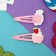 Invisibility for hair "Abel" (set 2 pcs) cake with strawberries, 5 cm, pink