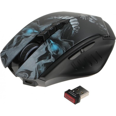 Mouse A4Tech Bloody R80 Plus Skull black/Optical drawing (5000dpi) Wireless USB (7BU 102939