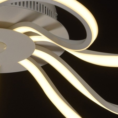 Ceiling chandelier "Aurich", 30w LED white 80x80x16 cm-7