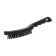 Metallic manual scrap brush, plastic handle, 3-row