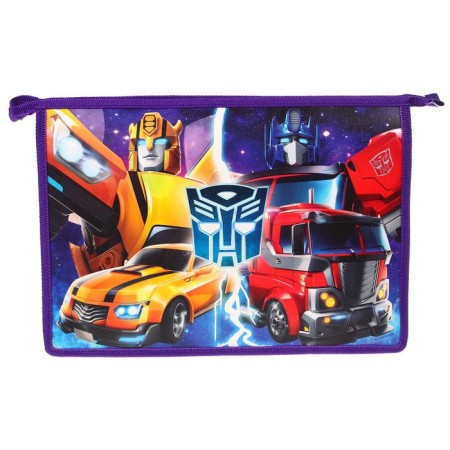 Plastic folder for A4 notebooks, on lightning, transformers-2