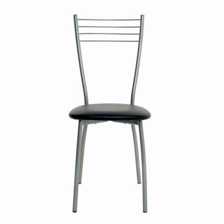 Sylvia chair, silver metallic/black-1