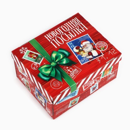 Folding box "New Year's Parcel", 31.2 x 25.6 x 16.1 cm, New Year-1