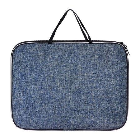 Folder with handles Textile A4, Calligrata "Office", for papers, for office, nylon 600D, gray, PM/1, 350 x 270 x 20 mm-3