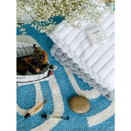 Tkano Waves Essential towel, 623 gr, size 70x140 cm, white color-2