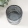 Bank for candles glass "Palm leaves" Transparent black 200 ml 7x7x8 cm