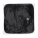 Front seat, artificial fur, size 48 x 48 cm, black