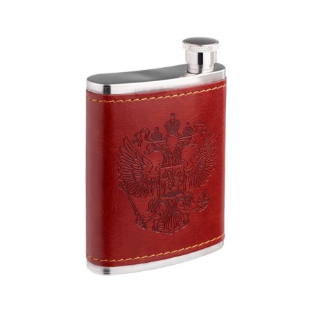 Coat of Emblem, stainless steel, gift, army, 120 ml, 4 oz.-3