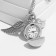 Pocket clutch watches, quartz, d dial-2.7 cm, silver