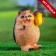 Garden figure "Hedgehog with acorns" 16cm
