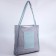 Bag - Shoper with a patch Nazamok Gray, 40 × 38 × 7 cm