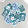 Cardboard Biro "Wishes. Posters" set 10 pcs (5 types) 4x6 cm