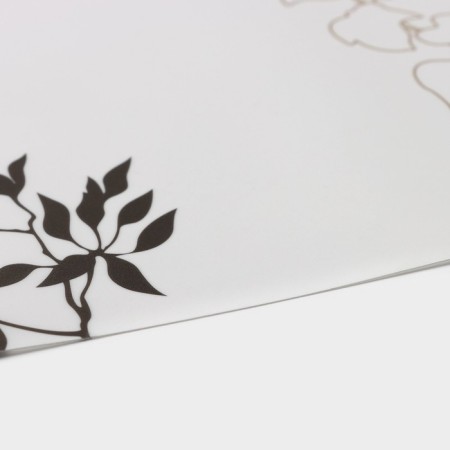 Serving napkin on the table "Garden", 43 × 28 cm, white color-2