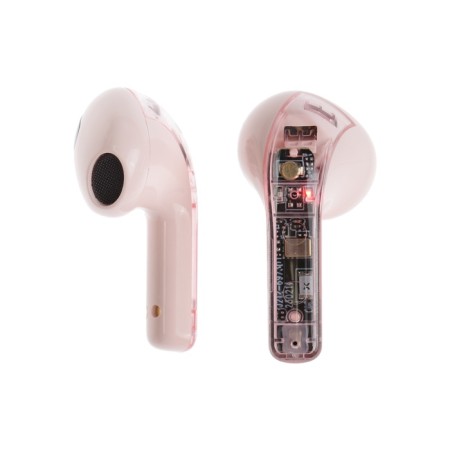 Wireless headphones R20, TWS, inserts, BT 5.3, 30/200 mAh, noise reduction, pink-2