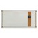 Carty watch is wall-mounted, on canvas, interior, silent "white flower on stones", 40 x 76 cm 20451