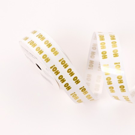 Tape for decor and gifts, "Ho-ho-ho", 3 cm x 50 m-1