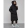 Coat insulated winter female, size 42, black color