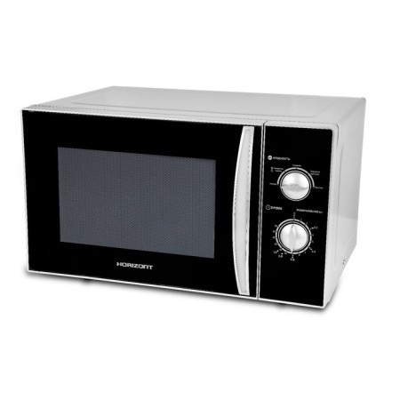 Horizont 23 MW 800-1378 AAS, 23 l, 800 watts, silver-hourly microwave oven-1