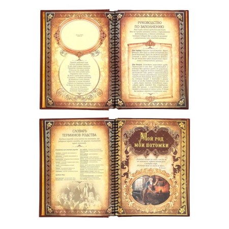 The genealogy book "Family History", 30 sheets, 24.5 x 29.2 cm-5