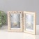 Photo frame plastic in 2 photos 10x15 cm "Golden Binding on White"