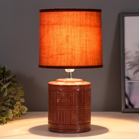 Bertie table lamp E14 40W Terracotta 15x15x29 cm Risalux-1
