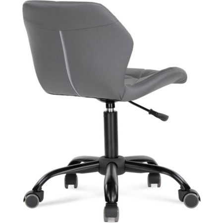 Computer chair Wald Metal/Eco -leather, black/gray 47x54x70 cm-4