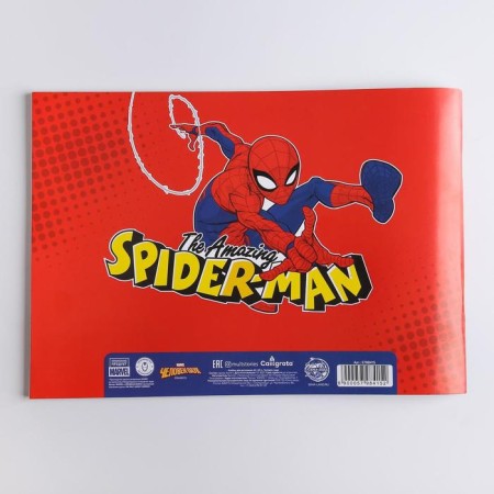 Album for drawing A4, 40 sheets 100 g/m², on paper, spider-person-2