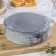 A set of baking forms “Elin marble. Circle ”, D = 22/24/26 cm, removable bottom, anti -stick coating, gray color