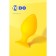 Anal sleeve Todo by toyfa riffle, silicone, 7.5 cm, yellow color