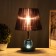 Table lamp "Claudia" 1x40W E27 1x5W LED Black/Transparent 21x21x34cm