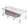 Installation set to the Acrylic Bath Roca Uno, size 160 x 75 cm