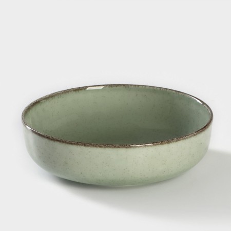 Pearl salad, 500 ml, d = 15 cm, mint color, porcelain