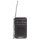 Radio receiver portable signal ether-17 black