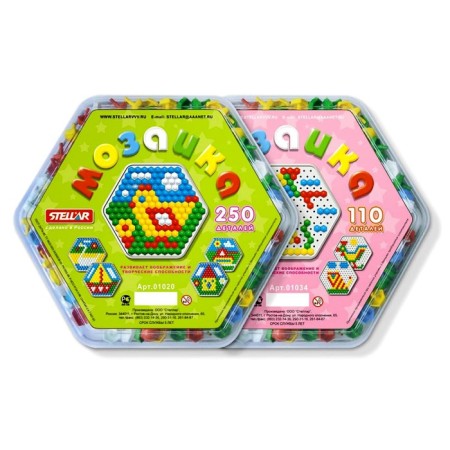Mosaic hexagonal, diameter 13 mm, 250 pcs