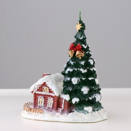 Decorative candle "Winter holiday", 8x11.5x13.5 cm-2