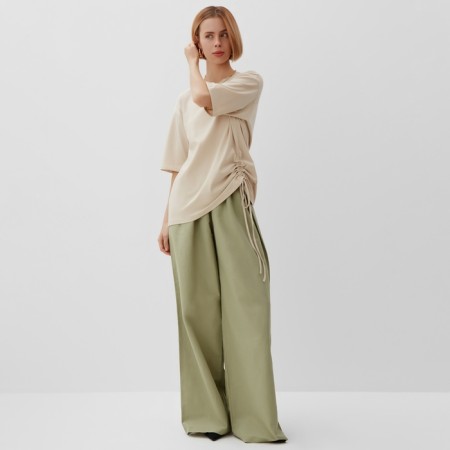Women's pants minku: minku: safari mint color, size 52-1