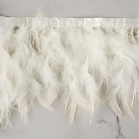 Tesma with feathers turkey, 13-17 cm, 5 ± 0.5 m, white color-2