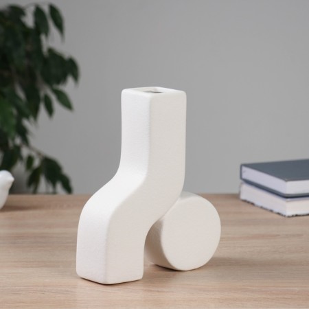 VAZA Ceramics desktop "Olav" 19.5x16 cm, white-1