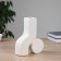VAZA Ceramics desktop "Olav" 19.5x16 cm, white