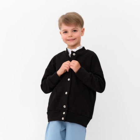 Bomber Children's minku Black color, height 110 cm-11