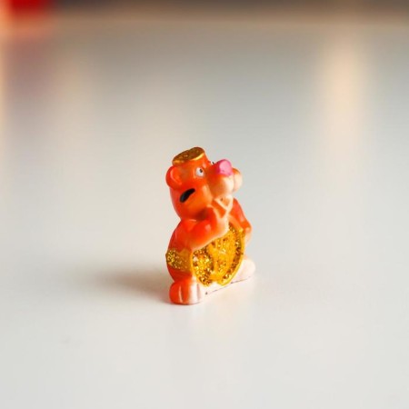 Souvenir Polystone "Tiger Stead with Golden Coin" MIX 3x1.5x2.7 cm-2