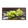Carty clock is wall-mounted, interior "green orchids", 50 x 100 cm, on canvas, silent