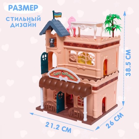House for dolls "Puppet House" with a doll and accessories-1