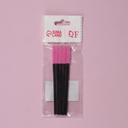 A set of brows for eyebrows and eyelashes, silicone, 10.5 cm, 5 pcs, black/pink color-4