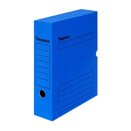 Archive box with A4 Calligrata valve, 75 mm, microhofrocardon, up to 700 sheets, blue-2