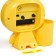 Alarmade "Bee", with a pencil, discrete move, D-9 cm, 14.5 x 14 cm, yellow
