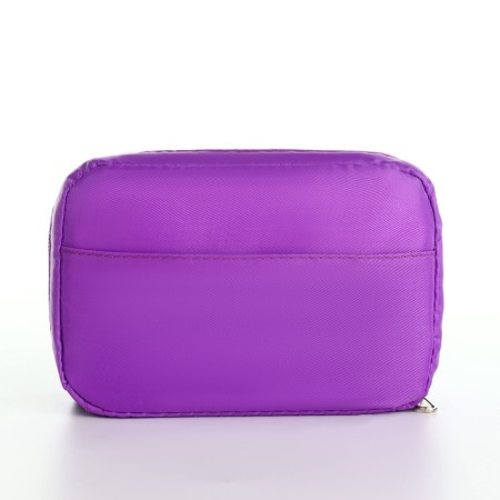 Cosmetic bag Dor units, 16*6*10.5, lightning department, lining, n/pocket, lilac-1
