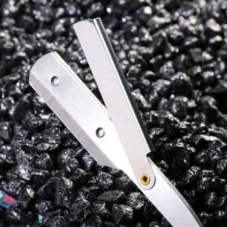 Dangerous razor Shavett (without blades) made of stainless steel, with a print-7